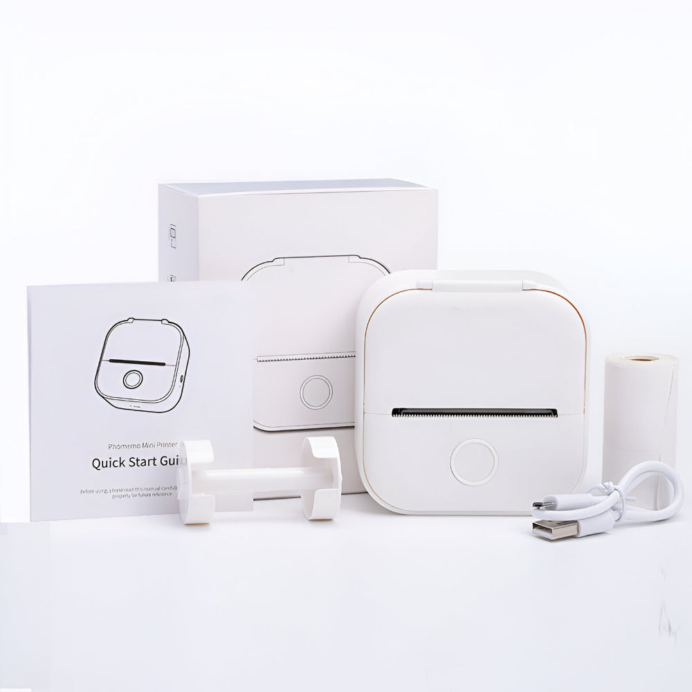 Imprimantă termică Bluetooth portabilă — Tipărire wireless compactă, fără cerneală, pentru fotografii și etichete