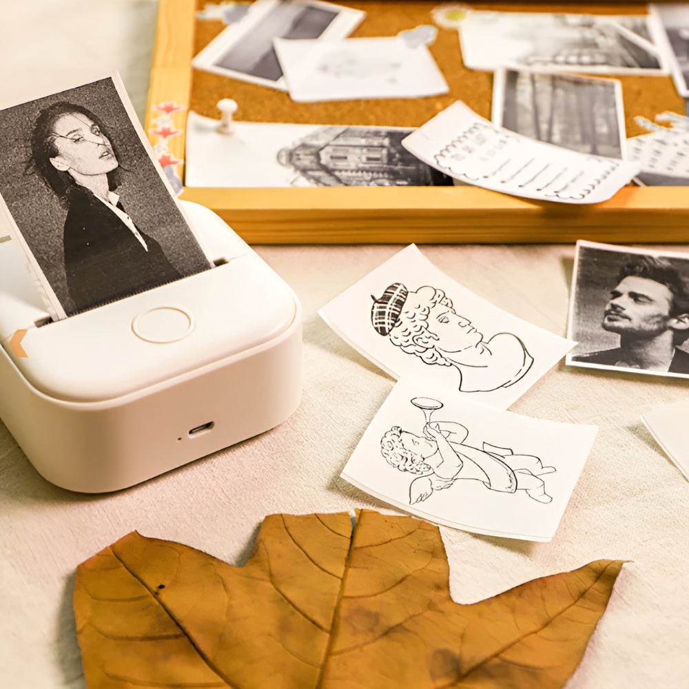 Imprimantă termică Bluetooth portabilă — Tipărire wireless compactă, fără cerneală, pentru fotografii și etichete