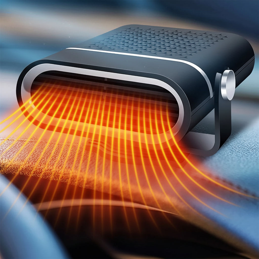 12V přenosné topení do auta — rychle vyhřívající ventilátor a odmrazovač