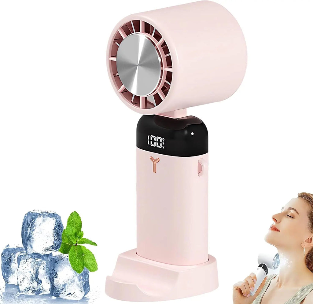 Kompaktní přenosný chladicí ventilátor – 3 rychlosti, chlazení pomocí ledu