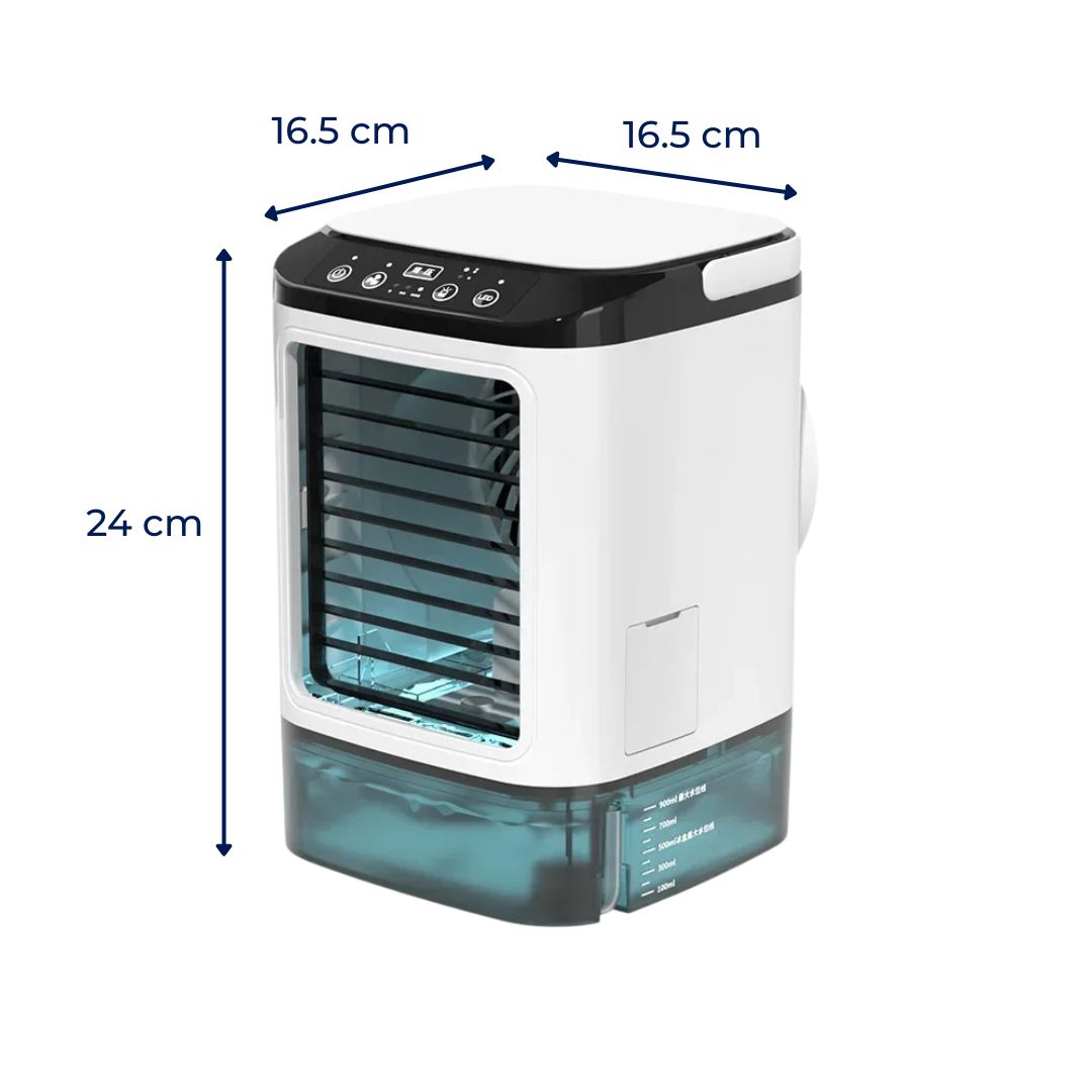12W Portable Evaporative Cooler — Quiet Operation, 900ml Tank