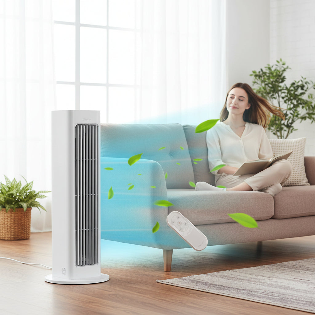 Ventilatore a torre portatile Ventilatore di raffreddamento oscillante | Meowbutter