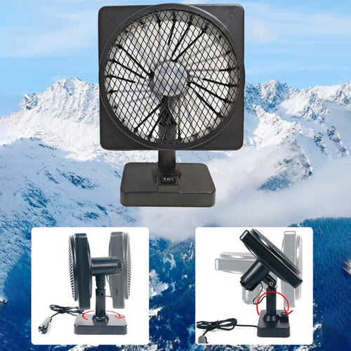 12 V-os USB-autóventilátor — állítható légáramlás, pohártartóba rögzíthető, kompakt és hordozható kialakítás