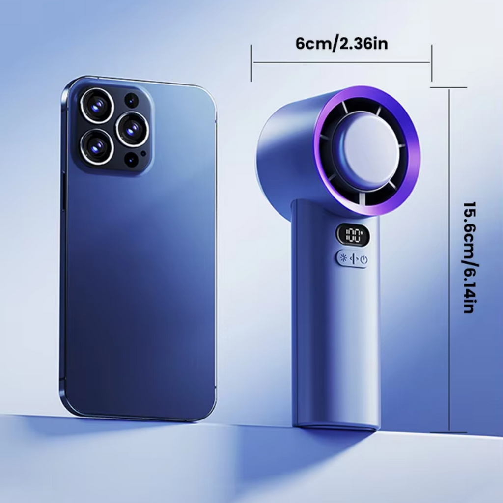 Ventilatore portatile compatto — Tecnologia di raffreddamento istantaneo