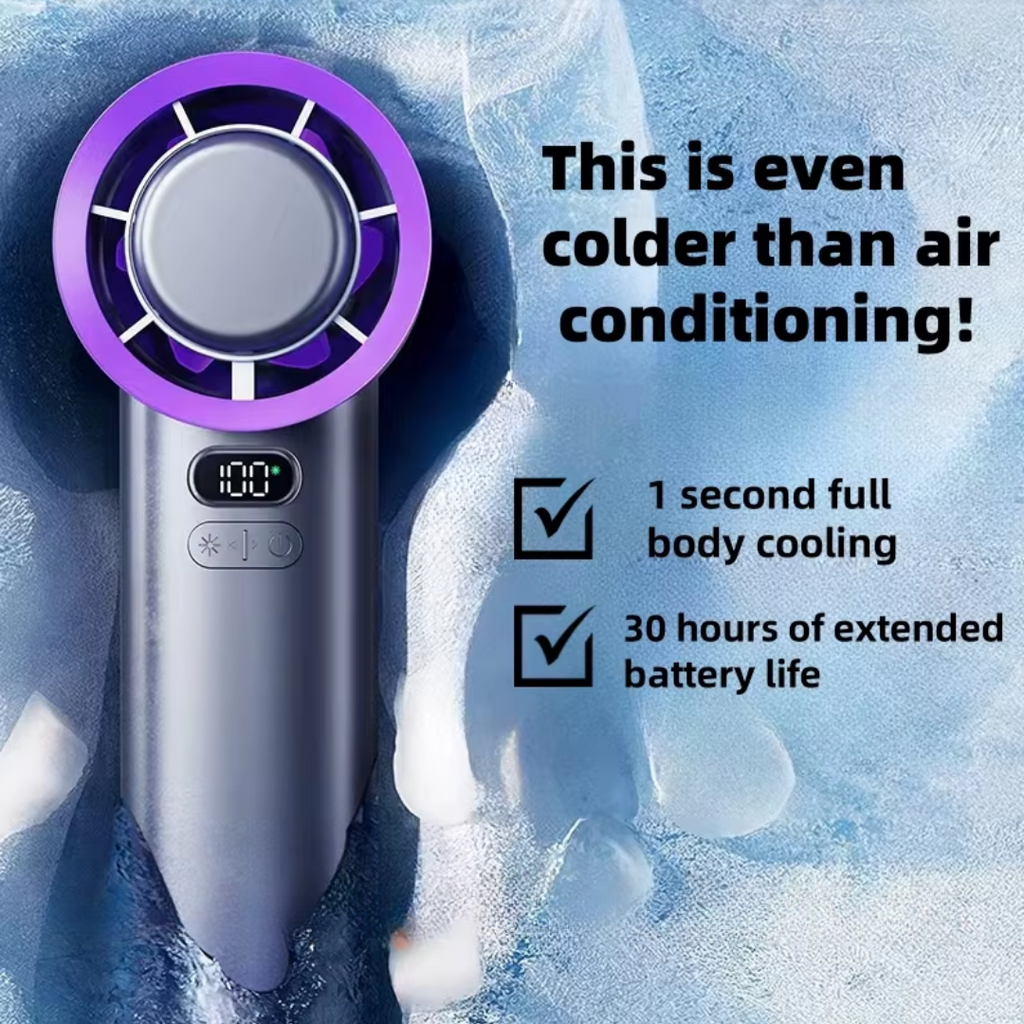 Ventilatore portatile compatto — Tecnologia di raffreddamento istantaneo