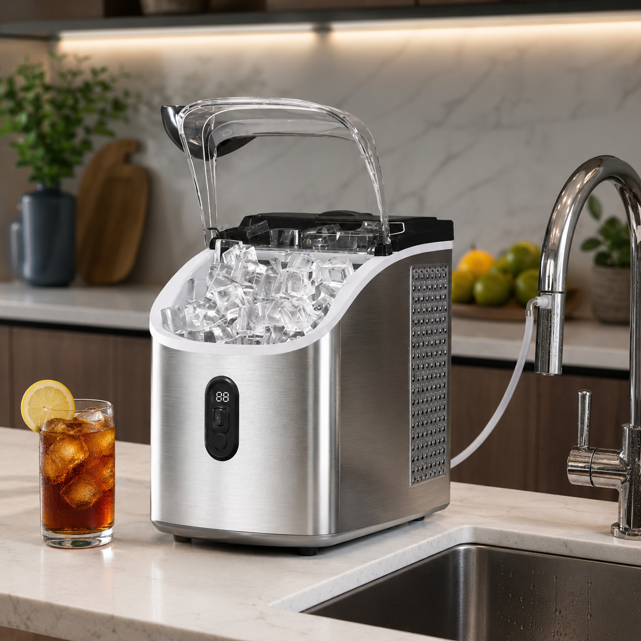 Portable Ice Maker Machine Countertop Self-cleaning Ice Maker | Meowbutter