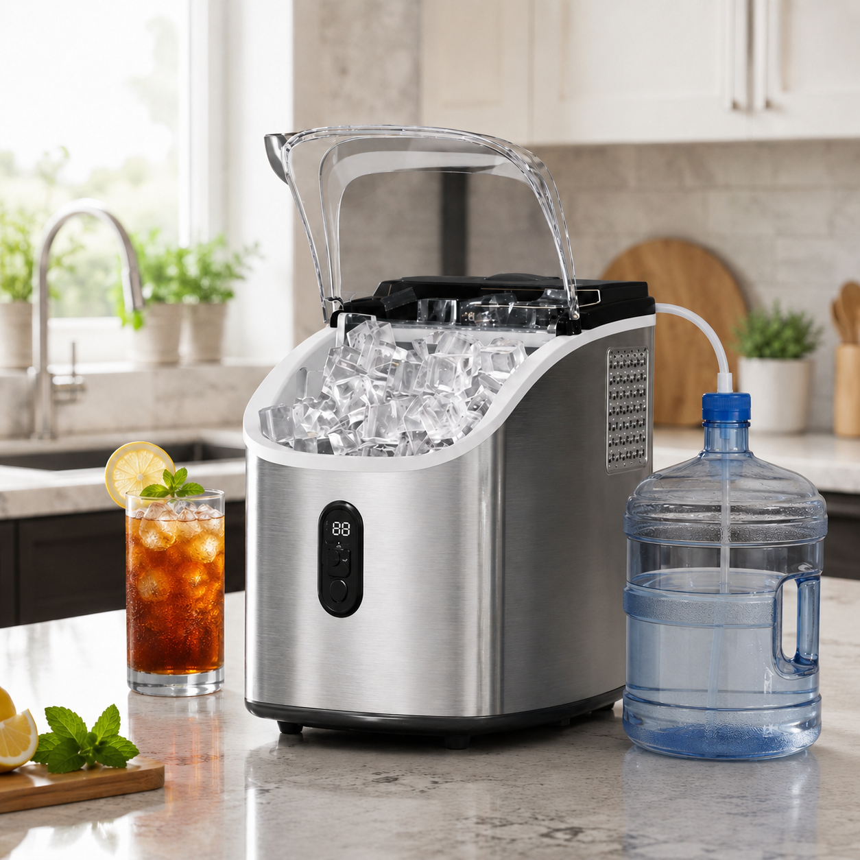 Portable Ice Maker Machine Countertop Self-cleaning Ice Maker | Meowbutter