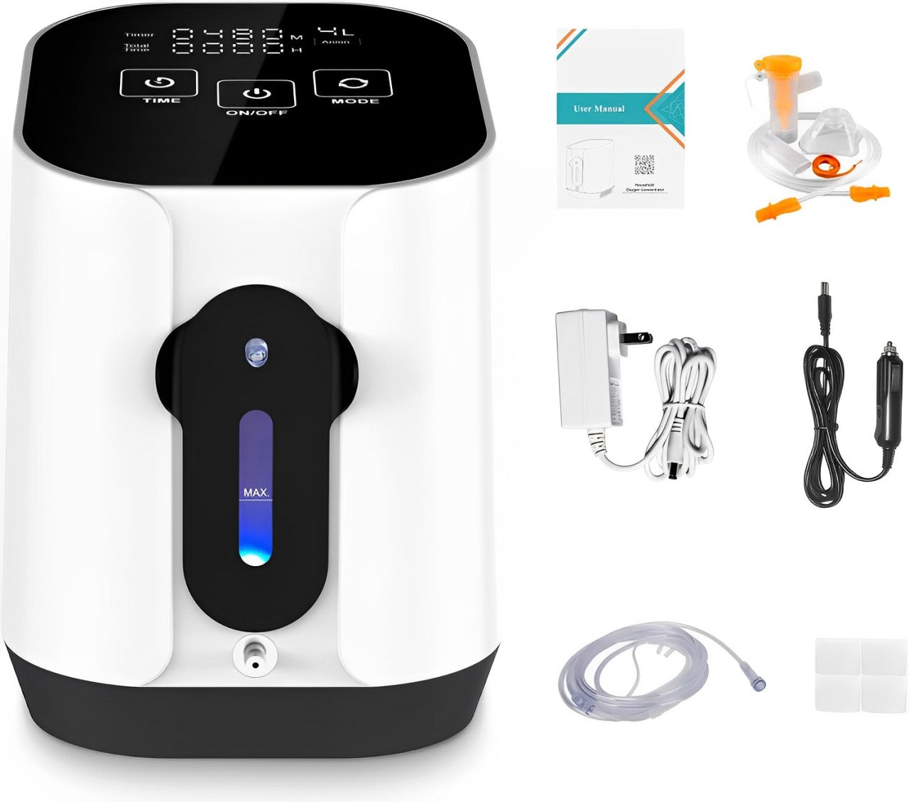 Portable Oxygen Concentrator - Adjustable Flow - Lightweight Home & Travel Device | meowbutter