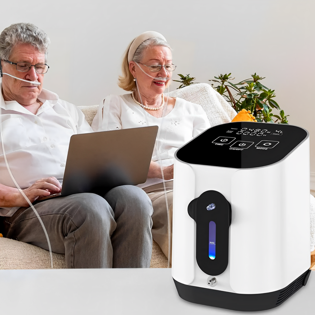 Portable Oxygen Concentrator - Adjustable Flow - Lightweight Home & Travel Device | meowbutter