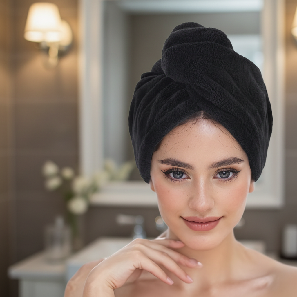 Set de 3 turbantes para el cabello MicroTurban — Secado rápido