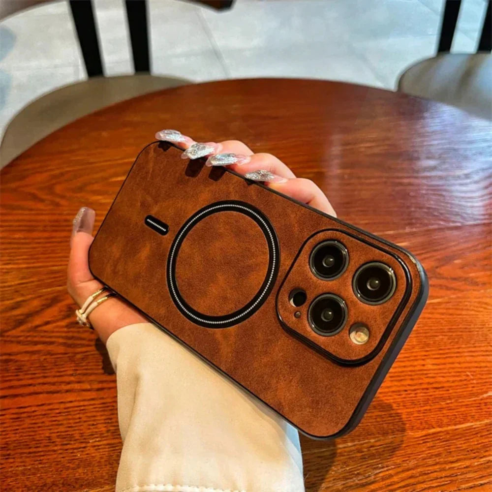 Custodia per telefono MagSafe magnetica sottile con texture | Meowbutter