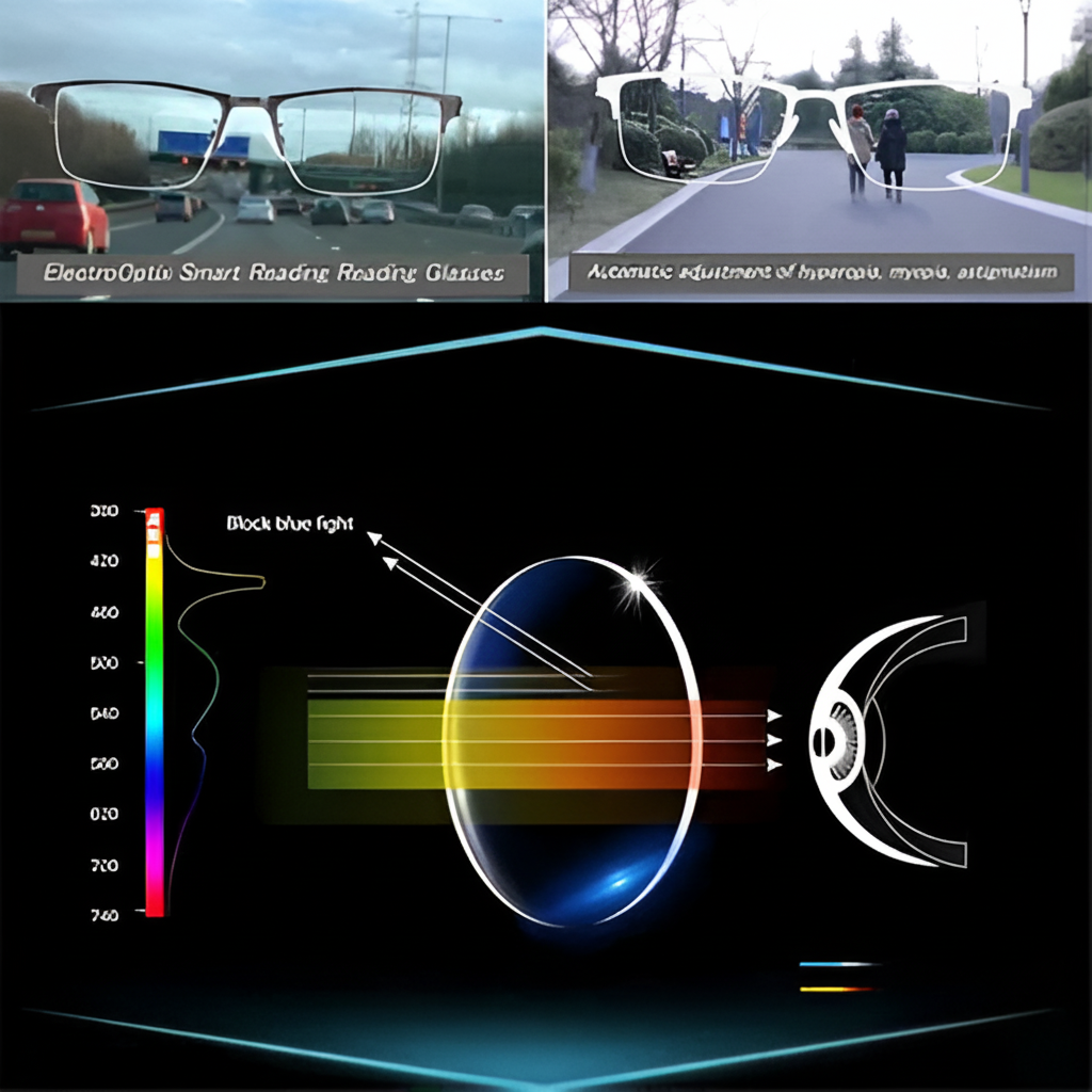 Progressive Reading Glasses — Clear Multi-Zone Vision Lenses