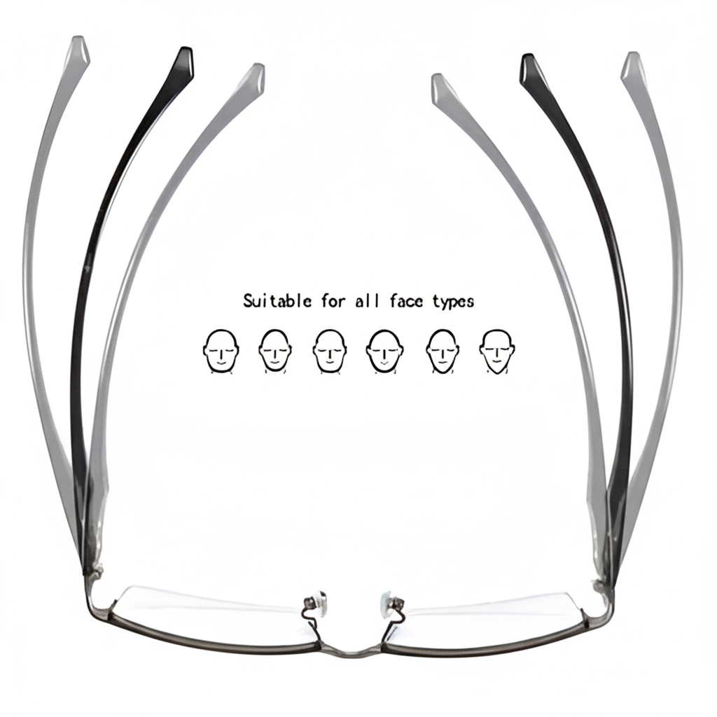 Progressive Reading Glasses — Clear Multi-Zone Vision Lenses