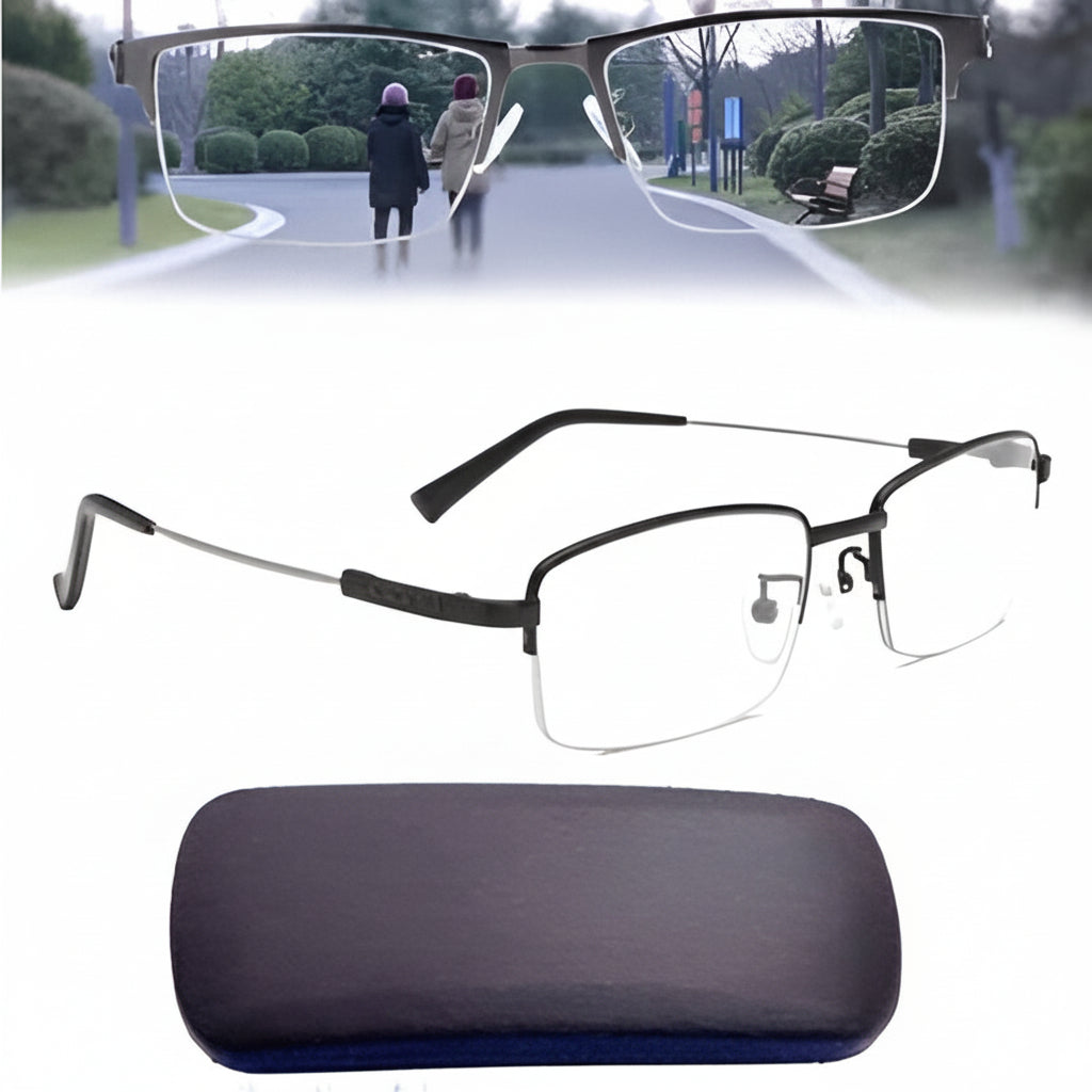 Progressive Reading Glasses — Clear Multi-Zone Vision Lenses