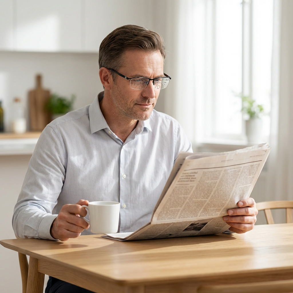 Progressive Reading Glasses — Clear Multi-Zone Vision Lenses