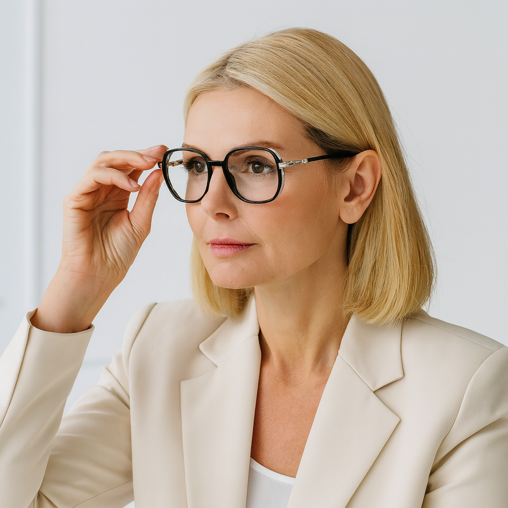 Progressive Reading Glasses — Lightweight Frame, Blue Light Blocking Optics