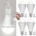 Rechargeable LED Bulb — Built-In Battery, Automatic Power Outage Backup, Standard 110V Charging