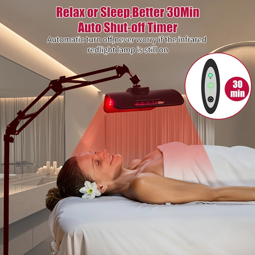 Red Light Therapy LED Panel — 660nm & 850nm Dual Wavelength on Infrared Stand