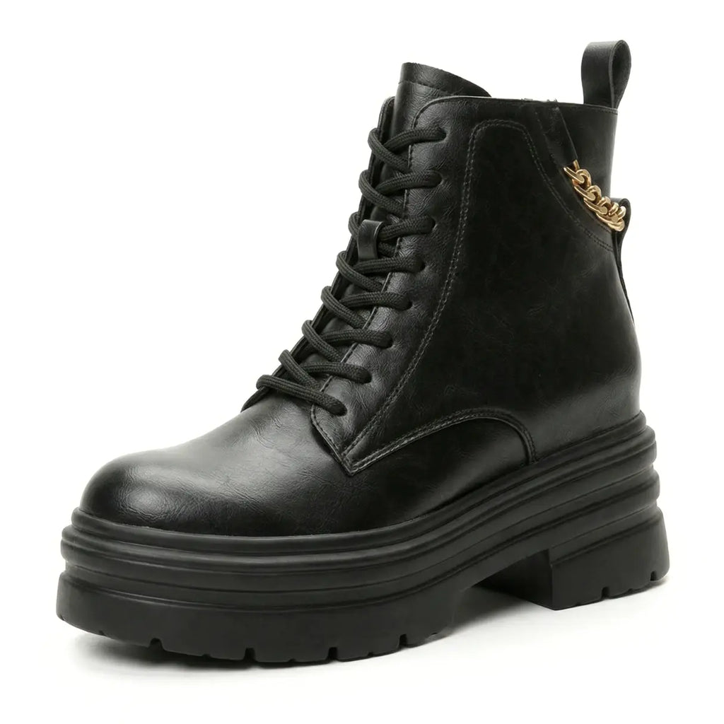Ravena Height-Boost Combat Boots With 11 Cm Hidden Elevation System