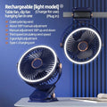 Csíptethető hordozható ventilátor — újratölthető, beépített 8000 mAh-s akkumulátor