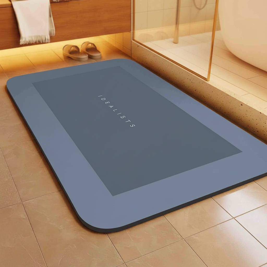 Tappetino da bagno rettangolare BathLuxeon — Design assorbente antiscivolo