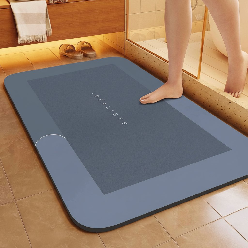 Tappetino da bagno rettangolare BathLuxeon — Design assorbente antiscivolo