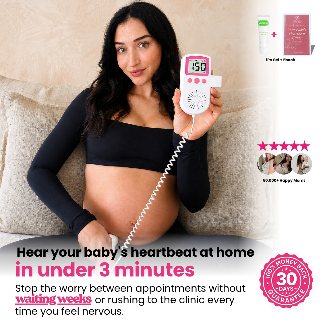 Listen, Bond, Reassure – At-Home Heartbeat Listener for Expecting Parents