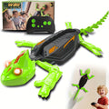 LED RC Wall-Climbing Gecko Toy — Motorized Articulated Limbs, Lightweight Shell