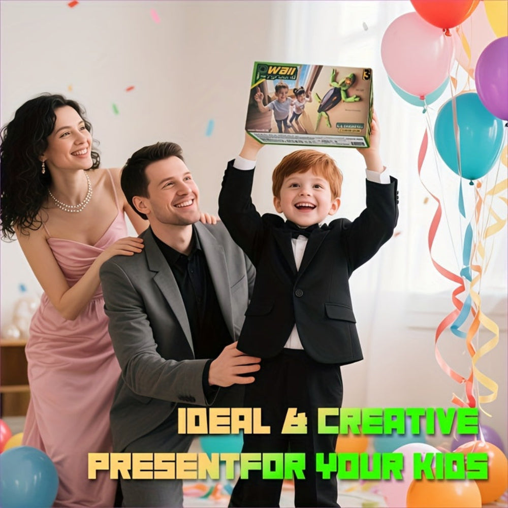 LED RC Wall-Climbing Gecko Toy — Motorized Articulated Limbs, Lightweight Shell