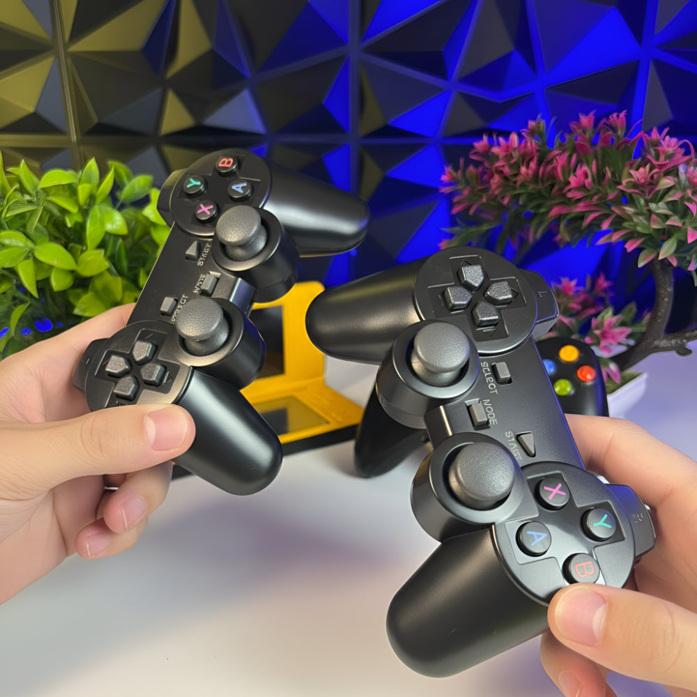 Plug and Play retro játékkonzol — kompakt HDMI-kialakítás, előre betöltött klasszikus játékok