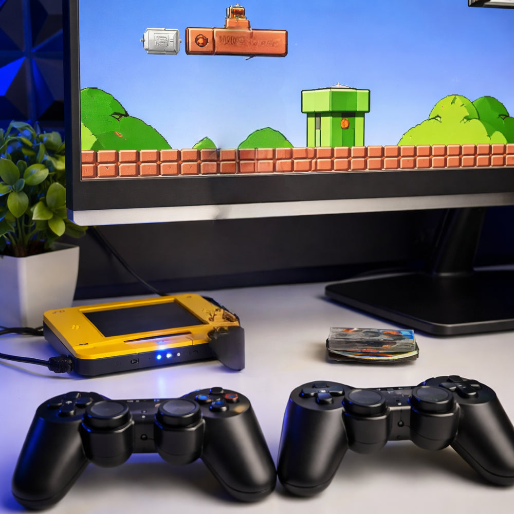 Plug and Play retro játékkonzol — kompakt HDMI-kialakítás, előre betöltött klasszikus játékok