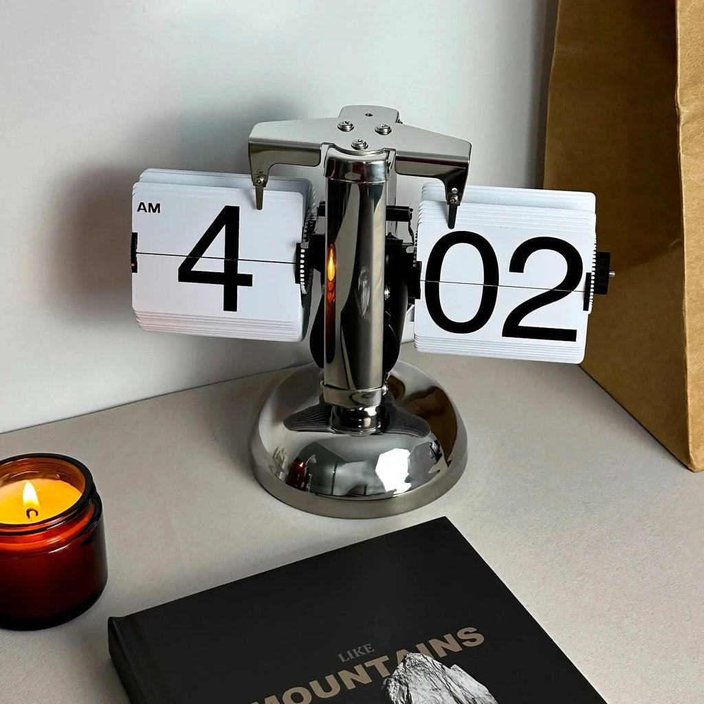 Stainless Steel Retro Timepiece With Contemporary Design