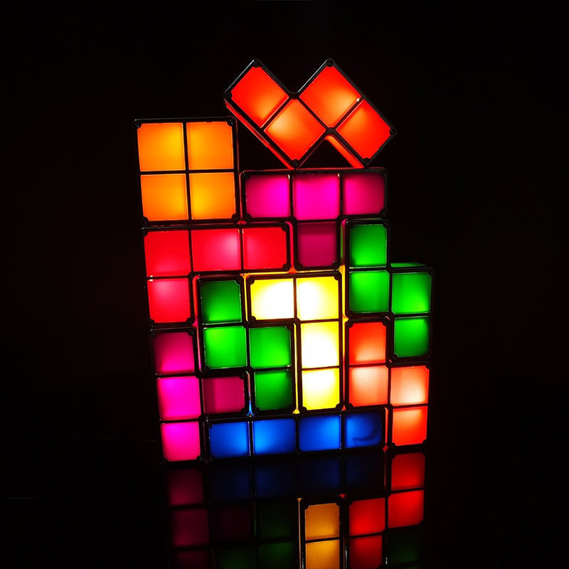 PixelTower Retro Gaming Light — Stackable Modular Light Blocks