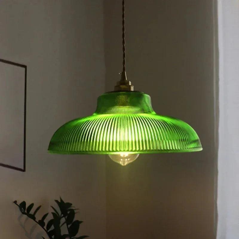 Vintage glaslampe med justerbar højde