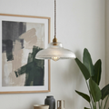 Vintage glaslampe med justerbar højde