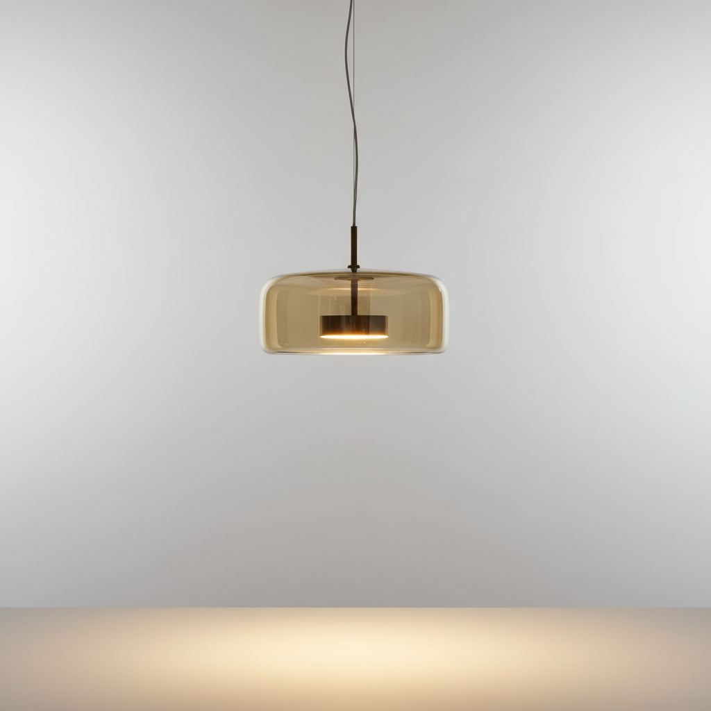 Lampă suspendată retro HangingGleam — Lampă suspendată cu lumină ambientală caldă