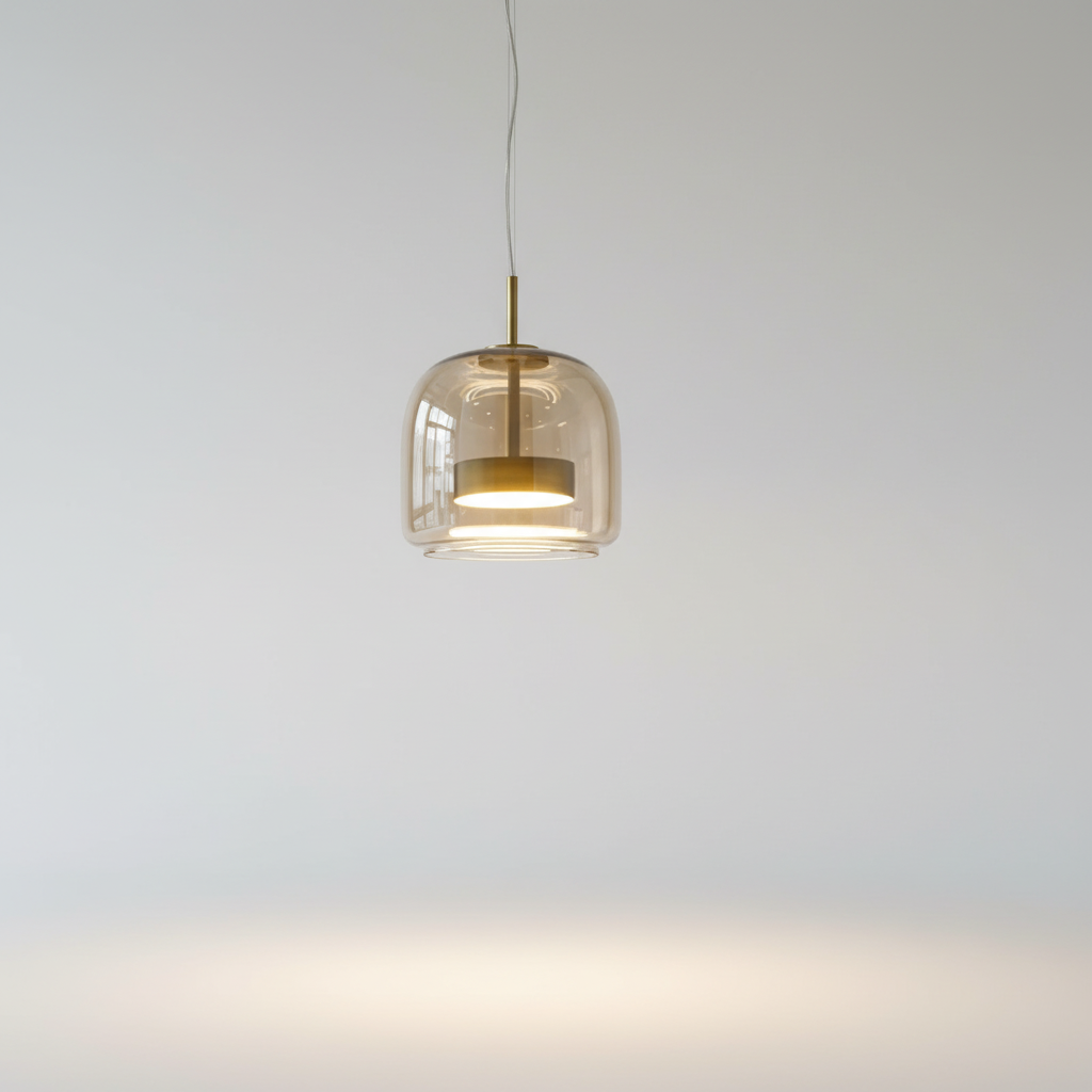 Lampă suspendată retro HangingGleam — Lampă suspendată cu lumină ambientală caldă