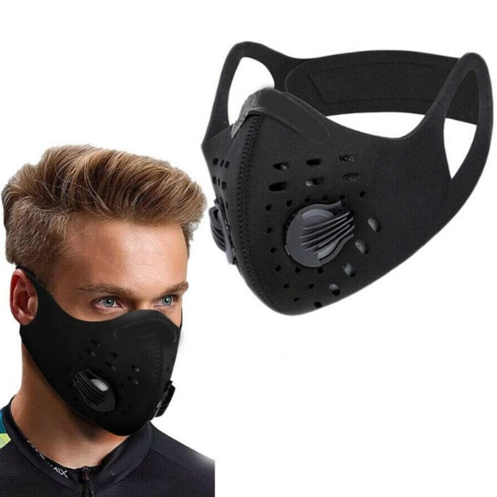 Face Mask Reusable Ventilation Filter Active Outdoor Protection | Meowbutter