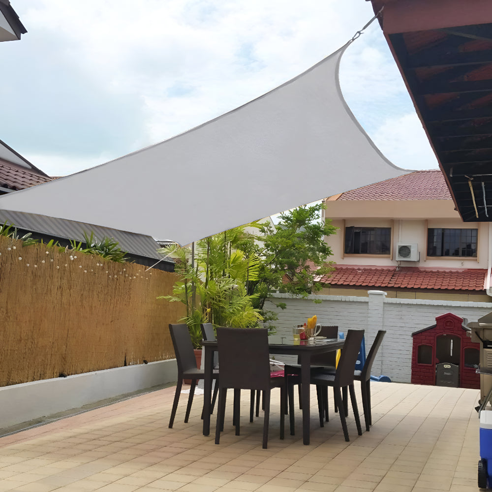 Triangular Square or Rectangular Woven Textile Sun Shade Sail