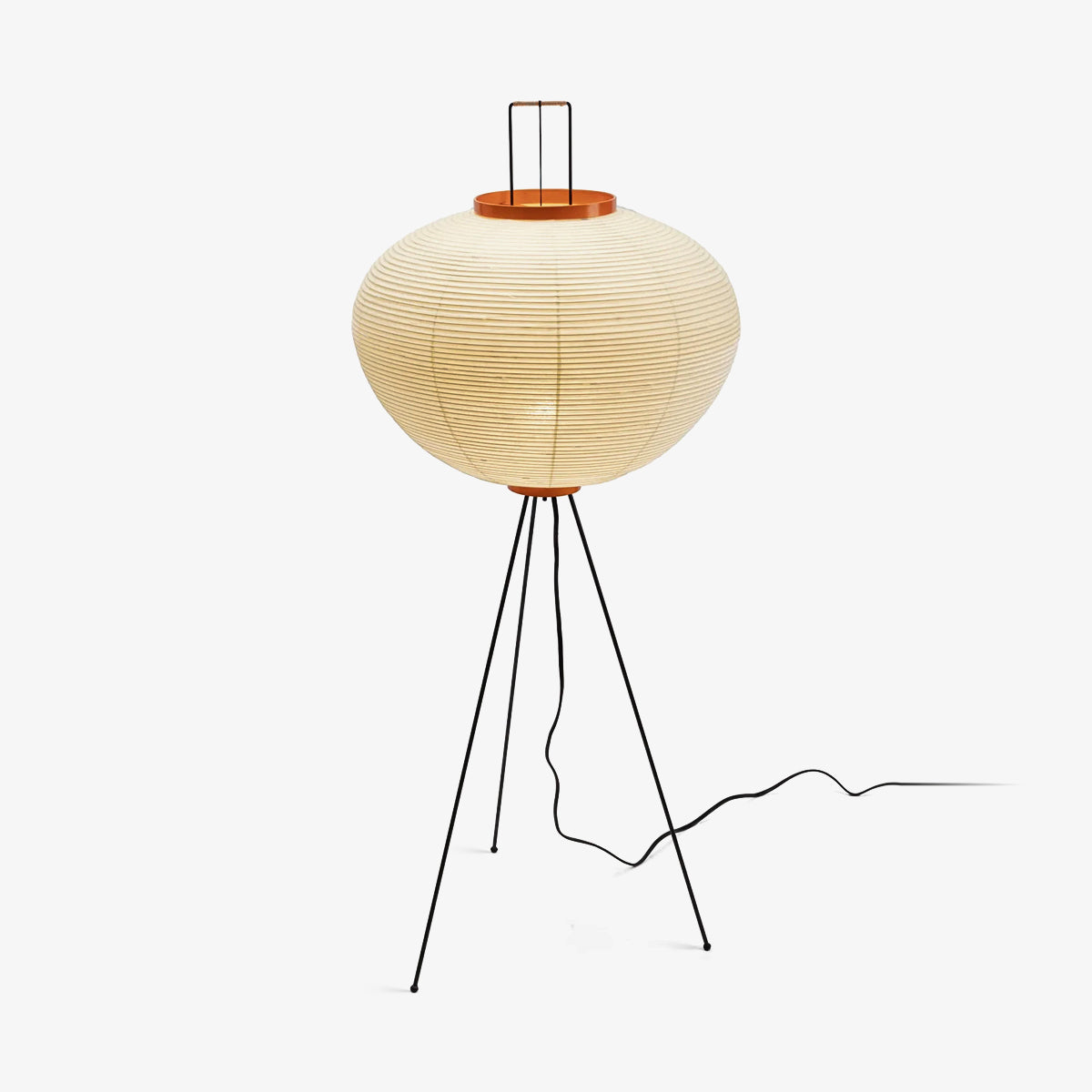 Hikari rispapirlampe på tripod til Japandi stue