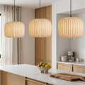 Lampada con paralume in carta di riso stile Japandi con altezza regolabile