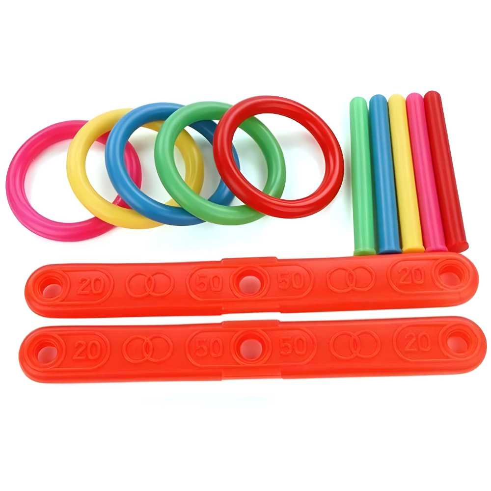 Ring Toss Outdoor Game Portable Family Party Set | Meowbutter