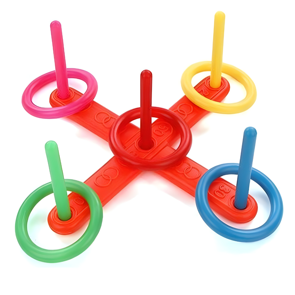 Ring Toss Outdoor Game Portable Family Party Set | Meowbutter