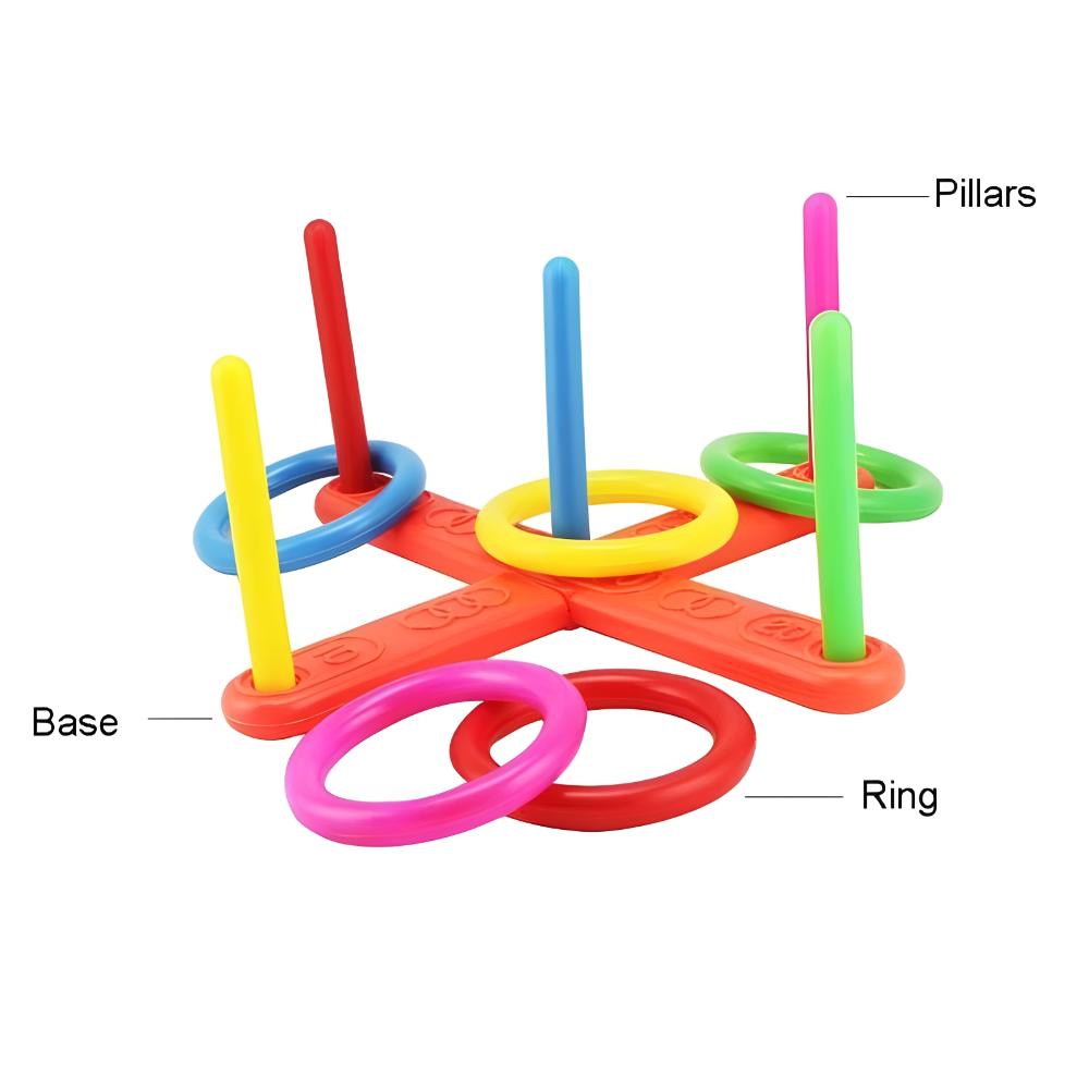 Ring Toss Outdoor Game Portable Family Party Set | Meowbutter
