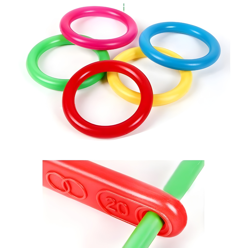 Ring Toss Outdoor Game Portable Family Party Set | Meowbutter