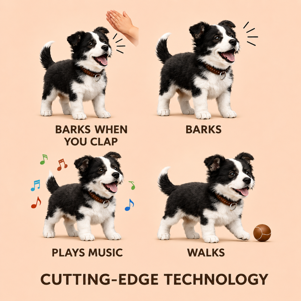 Robot Dog Interactive Puppy Toy Walks Barks Gestures | Meowbutter