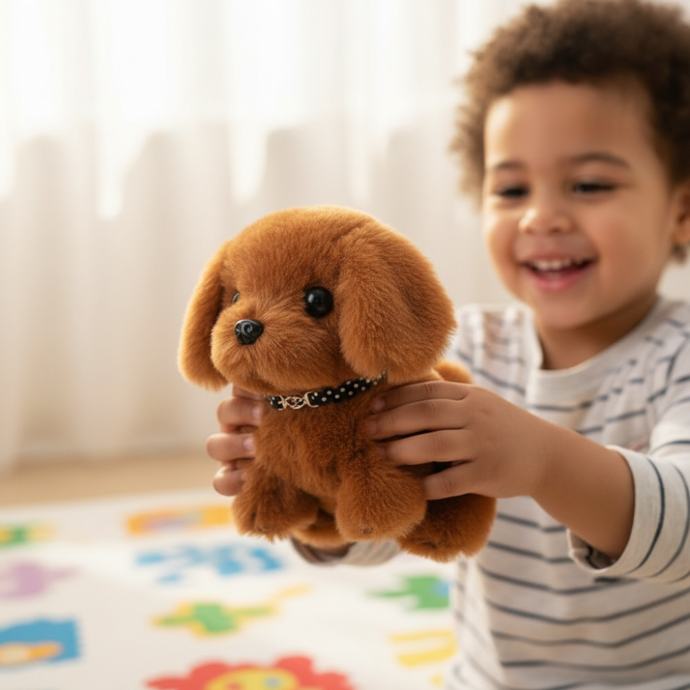 Giocattolo Robot Cane Interattivo Peluche Cucciolo con Movimento e Abbaio | Meowbutter