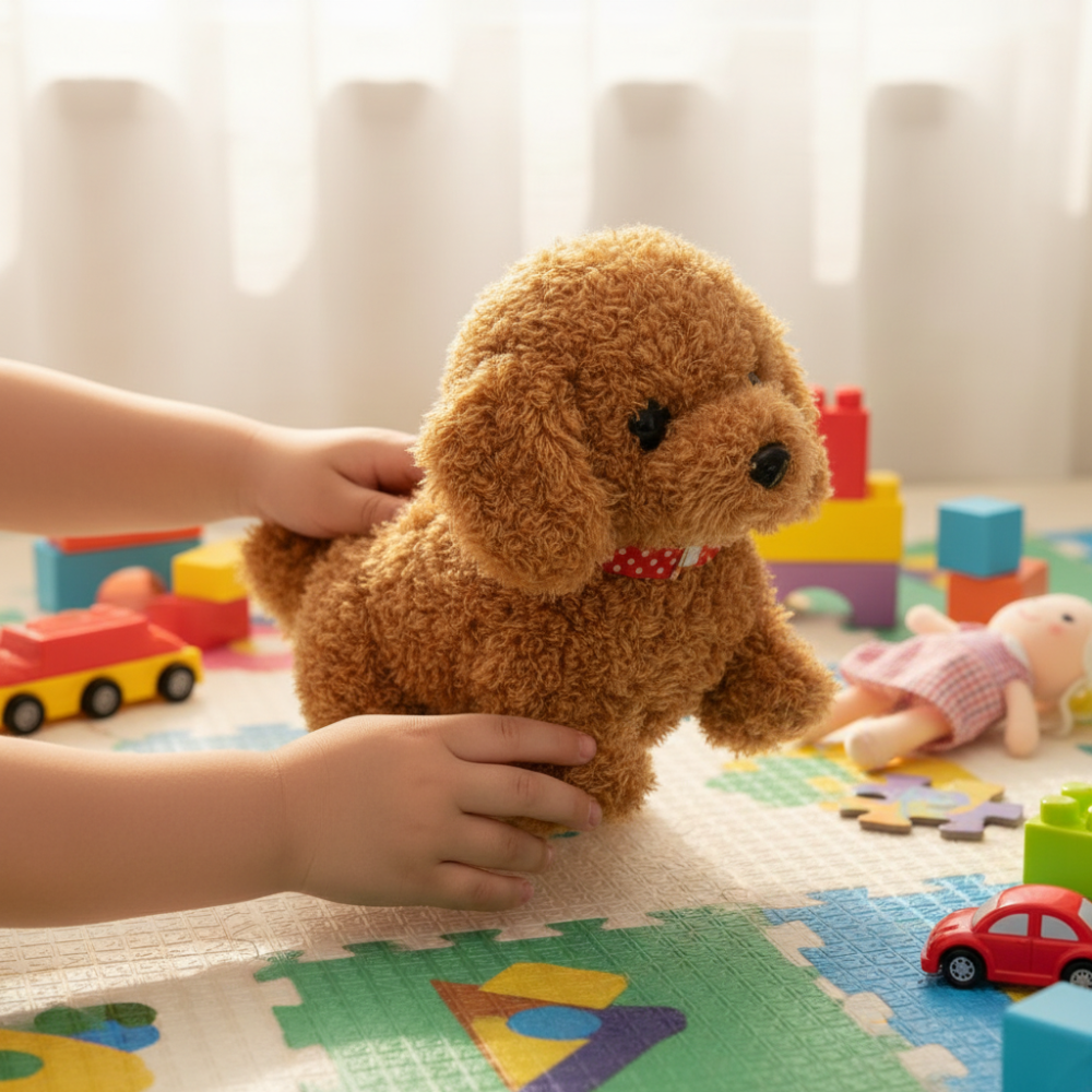 Giocattolo Robot Cane Interattivo Peluche Cucciolo con Movimento e Abbaio | Meowbutter