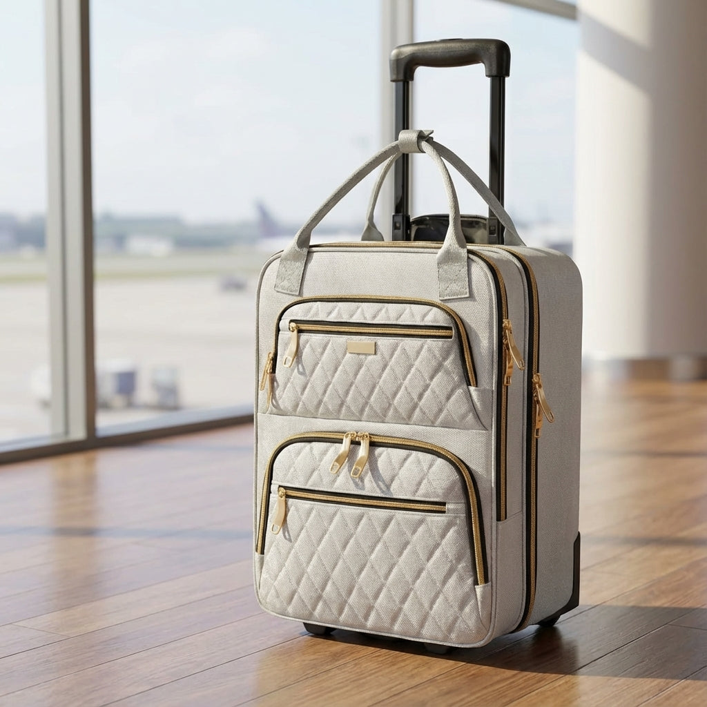 SwiftSeat Wózek na kółkach — komora na laptopa do bagażu podręcznego pod siedzenie