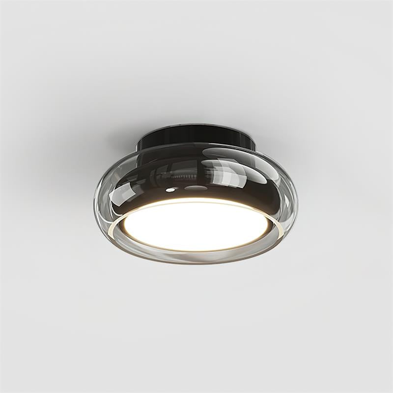 Lampada da soffitto a plafoniera in vetro retrò giugno | Lampada LED da interno | Meowbutter